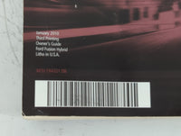 2010 Ford Fusion Owners Manual Book Guide P/N:AE5J 19A321 DB OEM Used Auto Parts - Oemusedautoparts1.com
