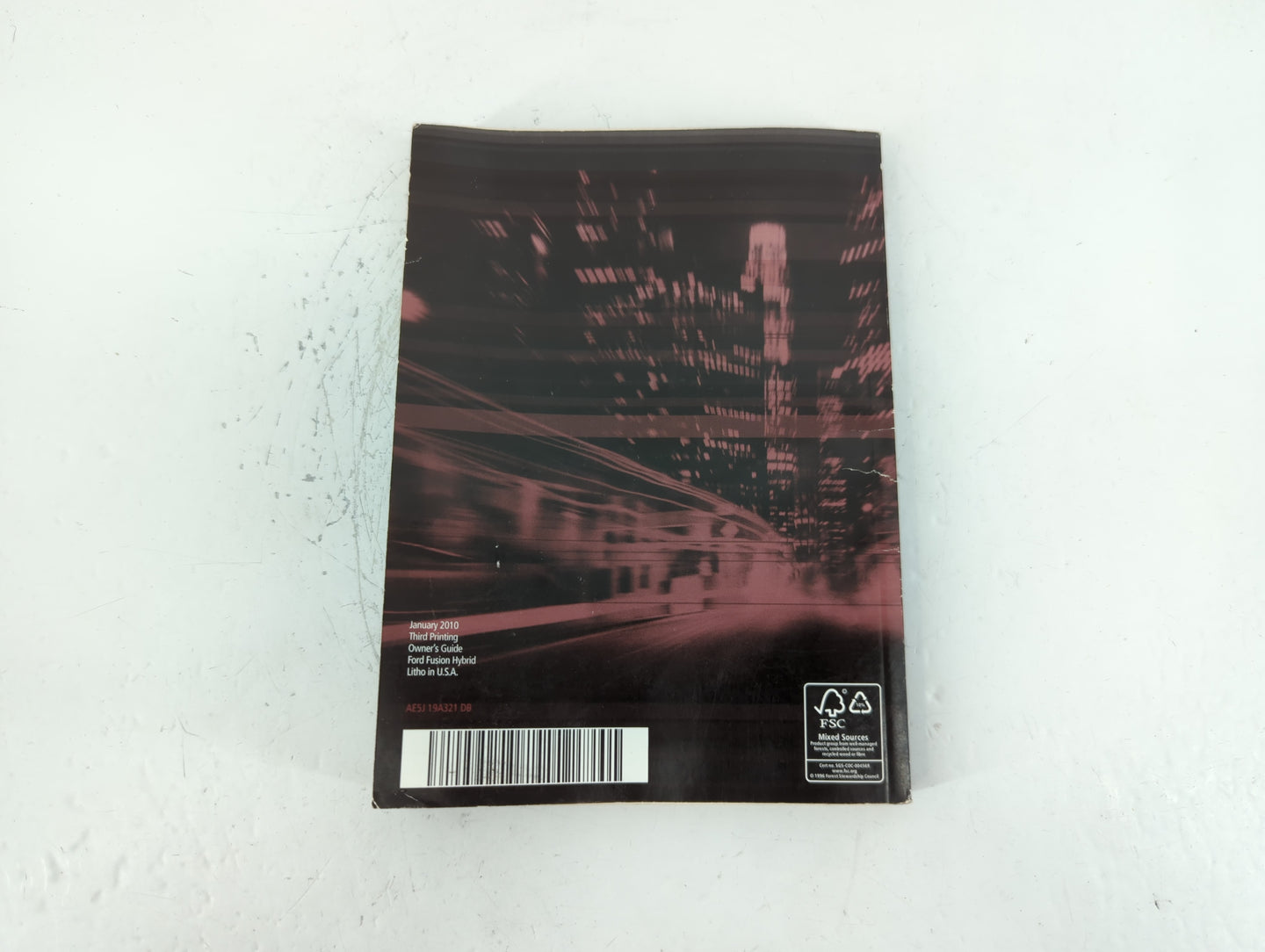 2010 Ford Fusion Owners Manual Book Guide P/N:AE5J 19A321 DB OEM Used Auto Parts - Oemusedautoparts1.com