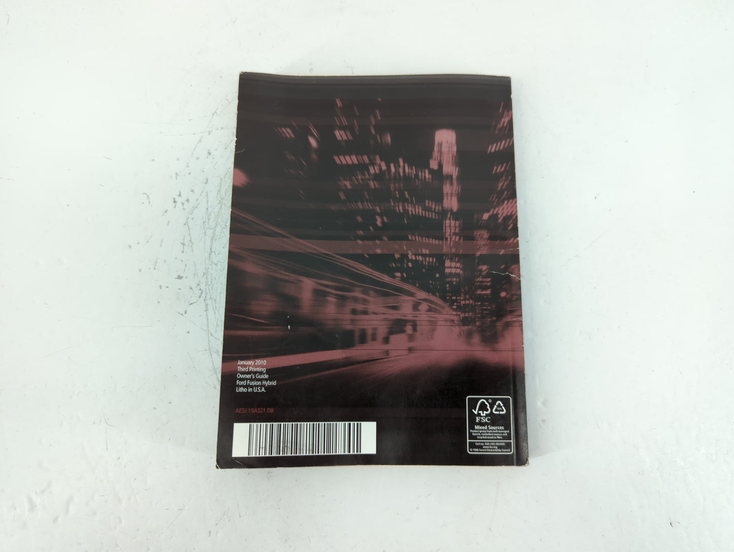 2010 Ford Fusion Owners Manual Book Guide P/N:AE5J 19A321 DB OEM Used Auto Parts - Oemusedautoparts1.com