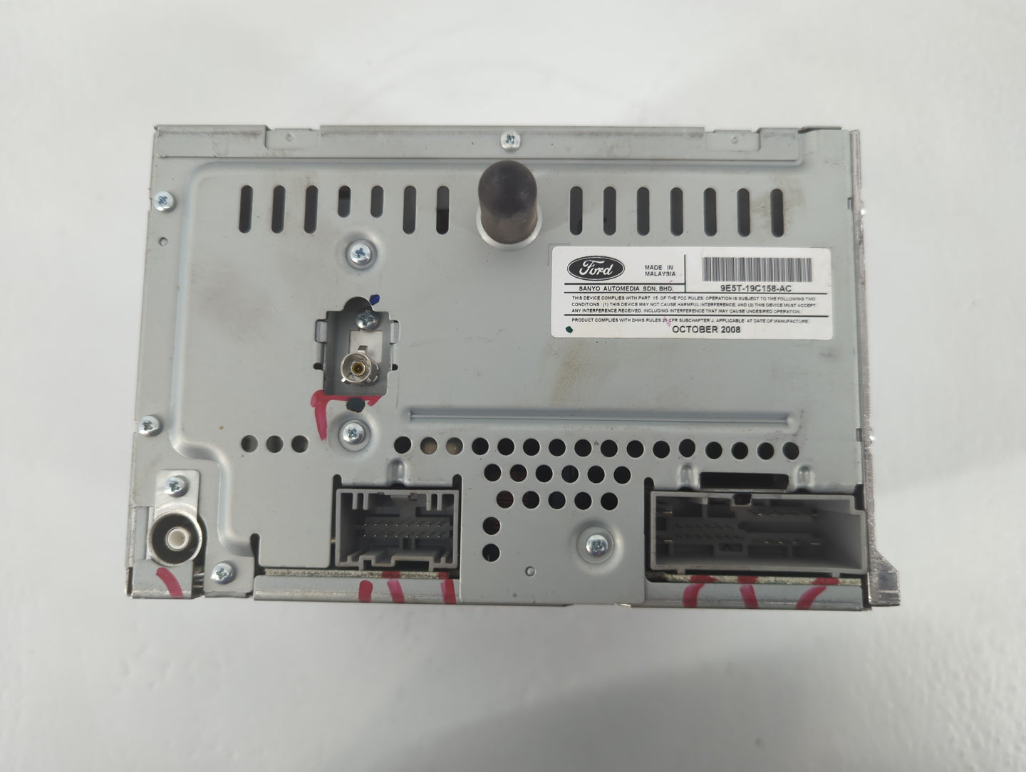 2010 Ford Fusion Radio AM FM Cd Player Receiver Replacement P/N:9E5T-19C158-AC Fits OEM Used Auto Parts - Oemusedautoparts1.