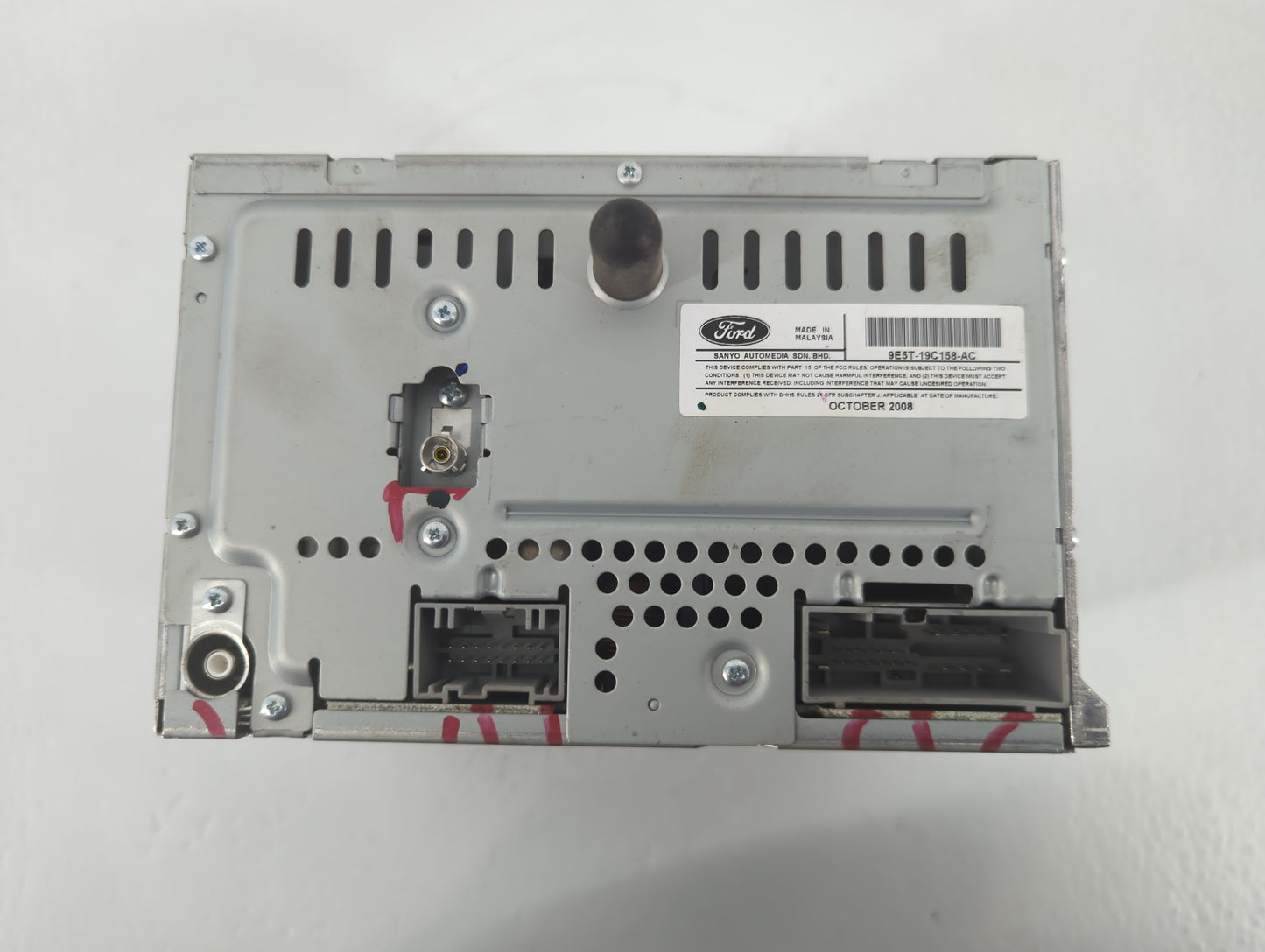 2010 Ford Fusion Radio AM FM Cd Player Receiver Replacement P/N:9E5T-19C158-AC Fits OEM Used Auto Parts - Oemusedautoparts1.