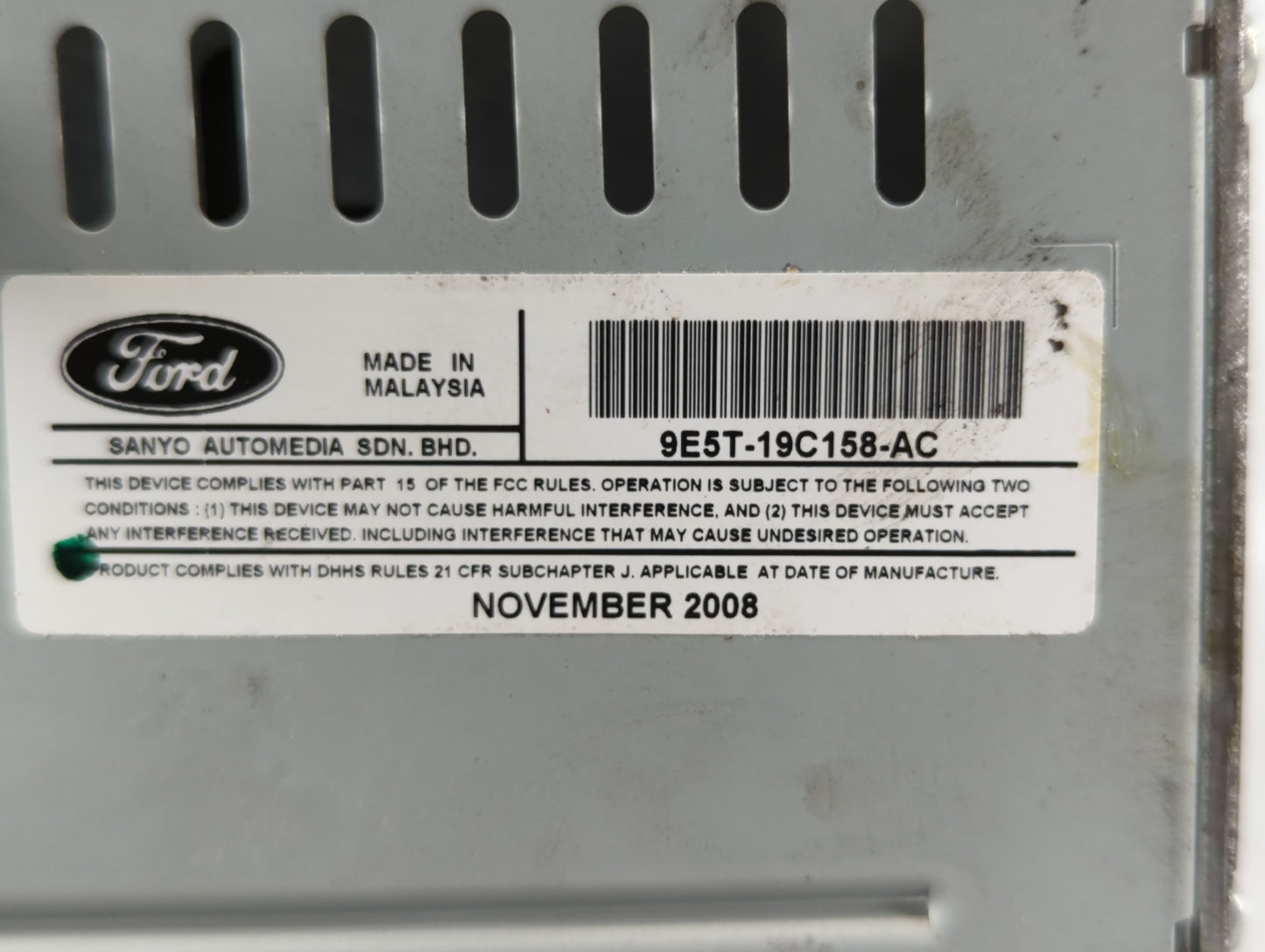 2010-2010 Ford Fusion Am Fm Cd Player Radio Receiver - Oemusedautoparts1.com