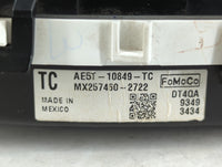2010 Ford Fusion Instrument Cluster Speedometer Gauges P/N:AE5T-10849-TC Fits OEM Used Auto Parts - Oemusedautoparts1.com