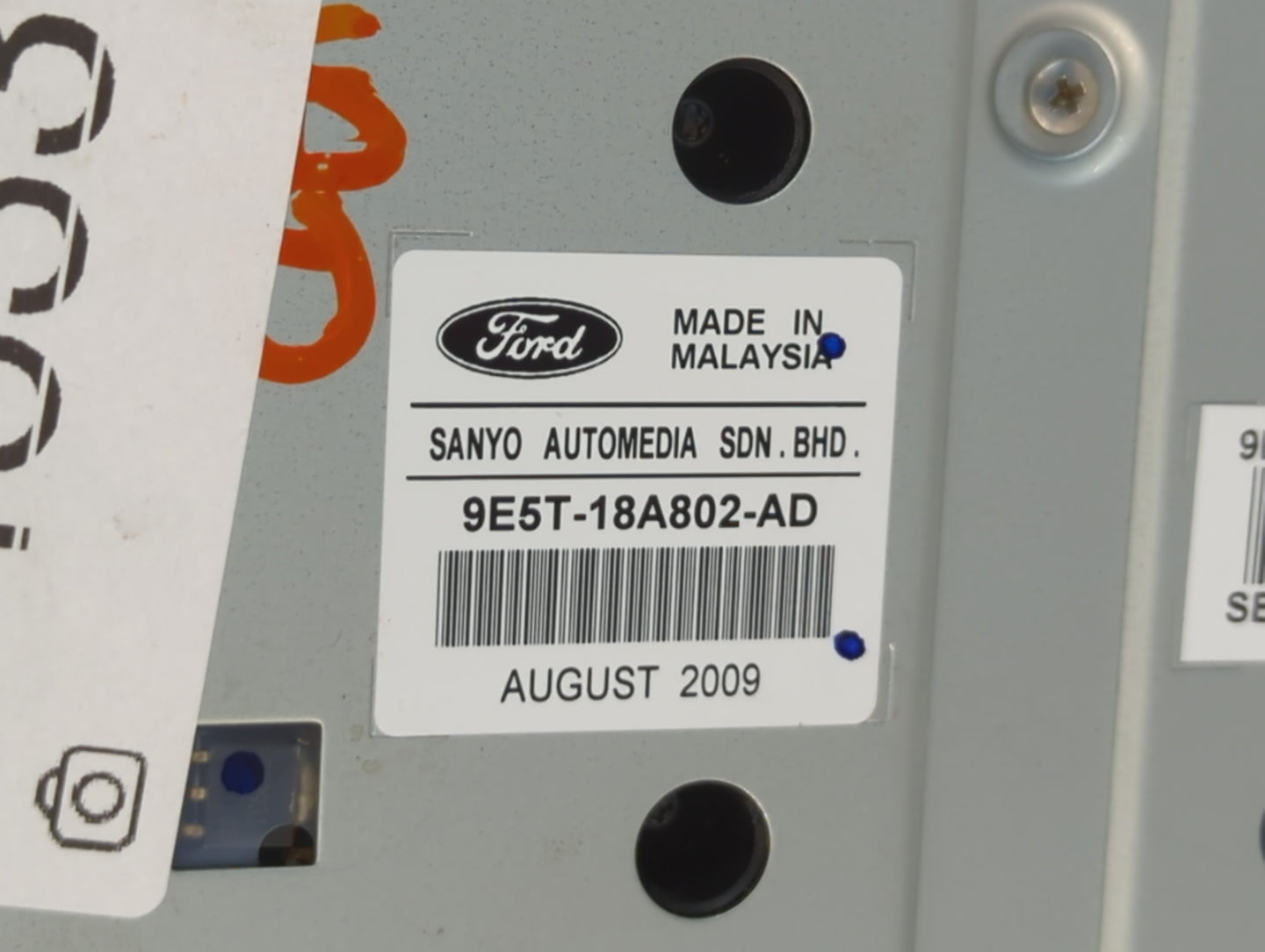 2010-2012 Ford Fusion Am Fm Cd Player Radio Receiver - Oemusedautoparts1.com