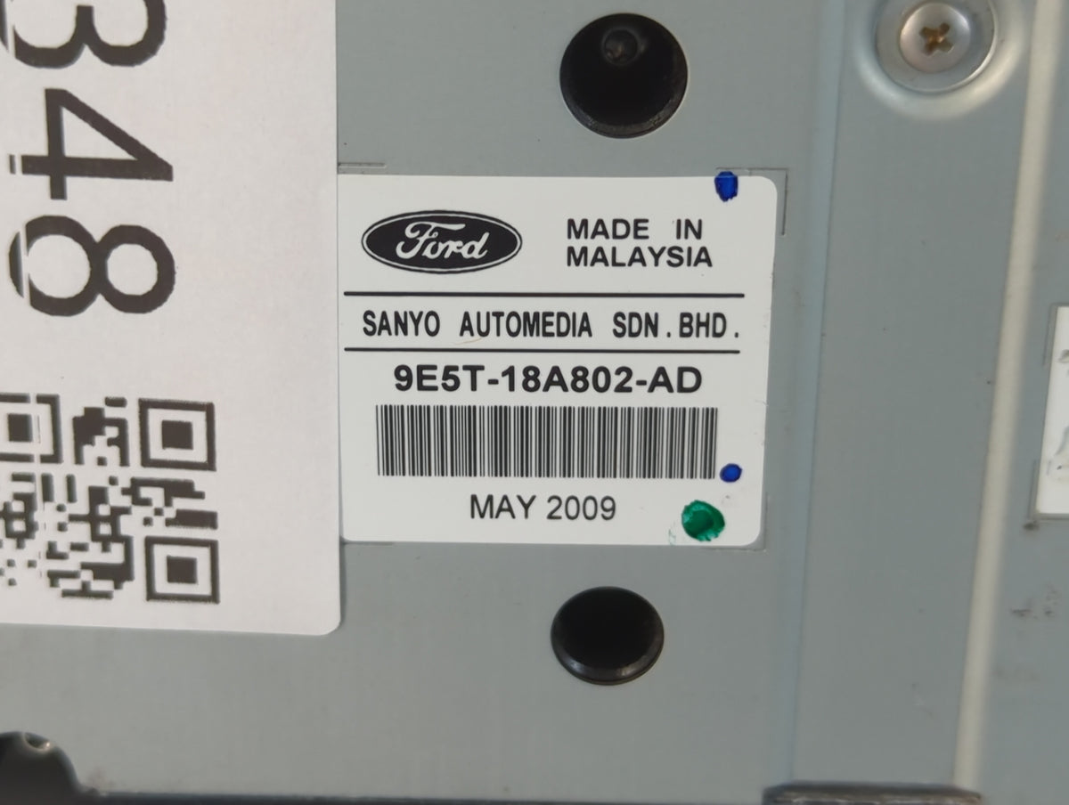 2010-2012 Ford Fusion Am Fm Cd Player Radio Receiver 745348 - Oemusedautoparts1.com