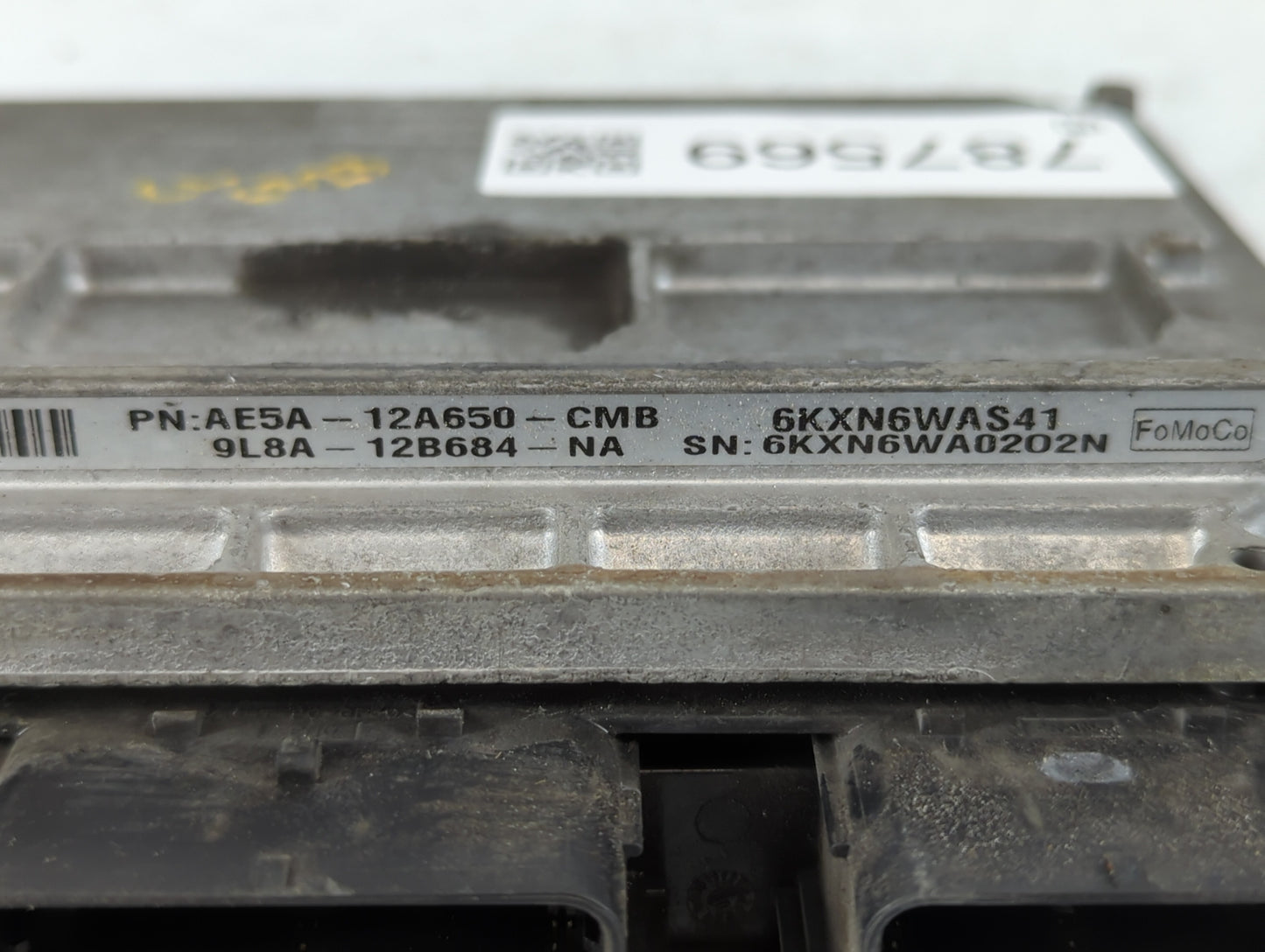 2010 Ford Fusion PCM Engine Control Computer ECU ECM PCU OEM P/N:AE5A-12A650-CMB Fits OEM Used Auto Parts - Oemusedautoparts