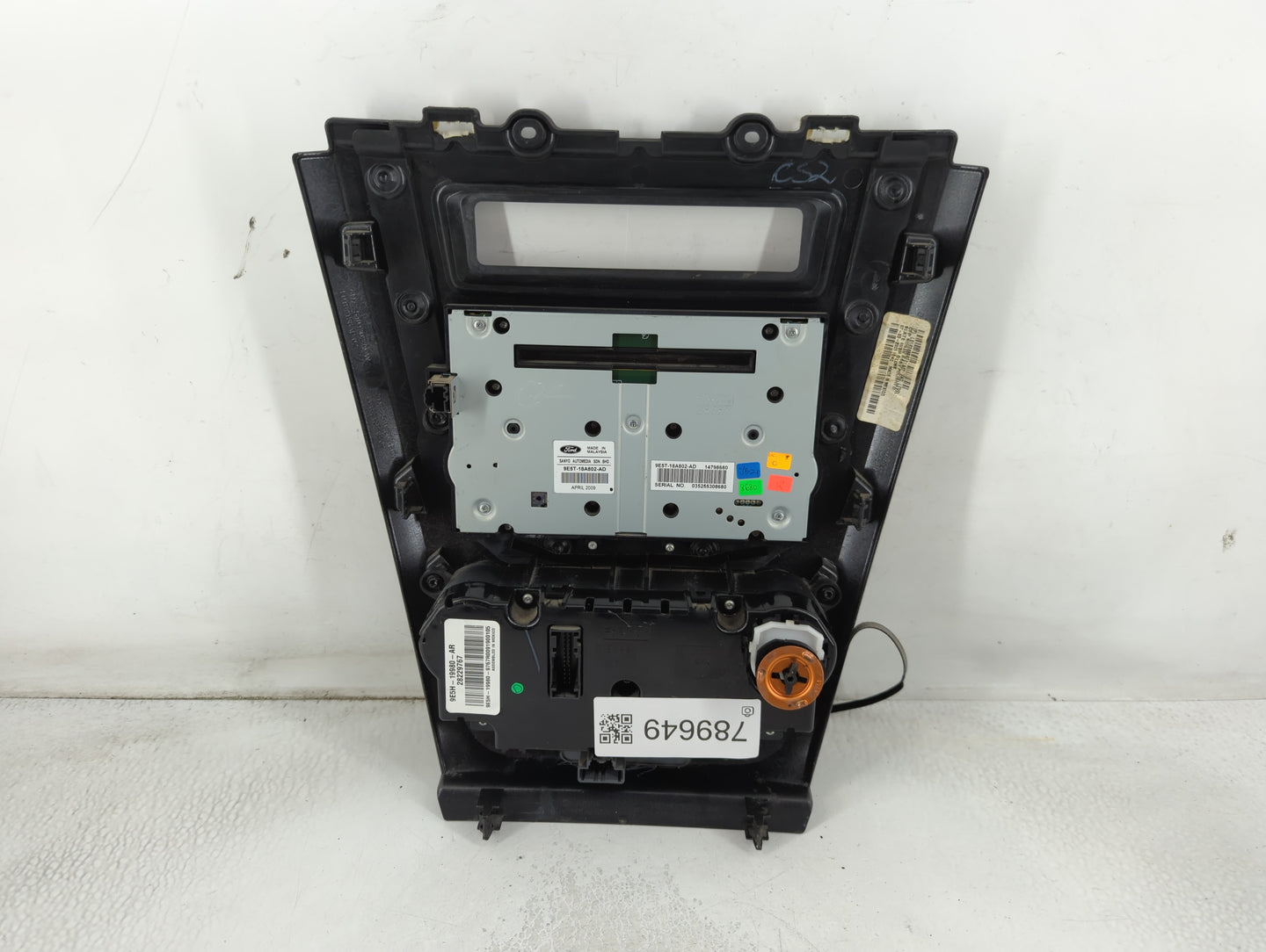 2010 Ford Fusion Climate Control Module Temperature AC/Heater Replacement P/N:9E5T-18A802-AD Fits OEM Used Auto Parts - Oemu