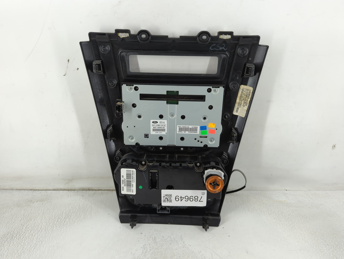 2010 Ford Fusion Climate Control Module Temperature AC/Heater Replacement P/N:9E5T-18A802-AD Fits OEM Used Auto Parts - Oemu