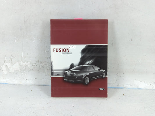 2010 Ford Fusion Owners Manual Book Guide OEM Used Auto Parts - Oemusedautoparts1.com