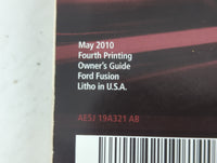 2010 Ford Fusion Owners Manual Book Guide OEM Used Auto Parts - Oemusedautoparts1.com