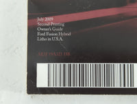 2010 Ford Fusion Owners Manual Book Guide P/N:AE5J 19A321 DB OEM Used Auto Parts - Oemusedautoparts1.com