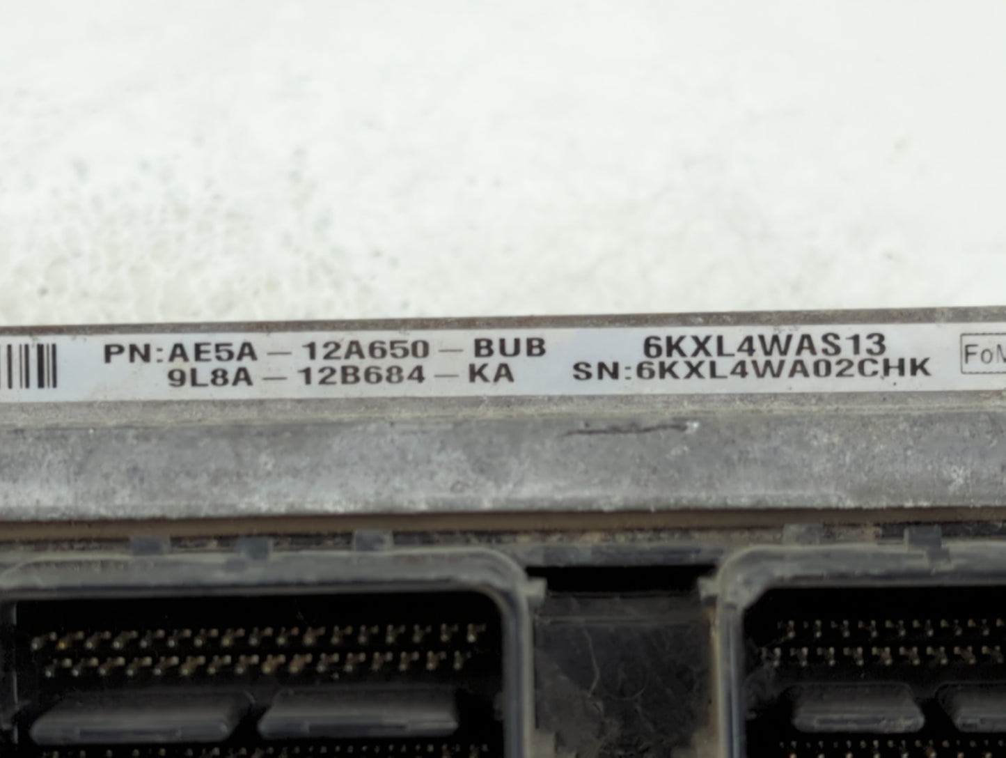 2010 Ford Fusion PCM Engine Control Computer ECU ECM PCU OEM P/N:9L8A-12B684-KA AE5A-12A650-BUB Fits OEM Used Auto Parts - O