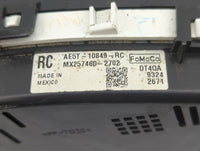 2010 Ford Fusion Instrument Cluster Speedometer Gauges P/N:AE5T-10849-RC Miles:123K Fits OEM Used Auto Parts - Oemusedautopa