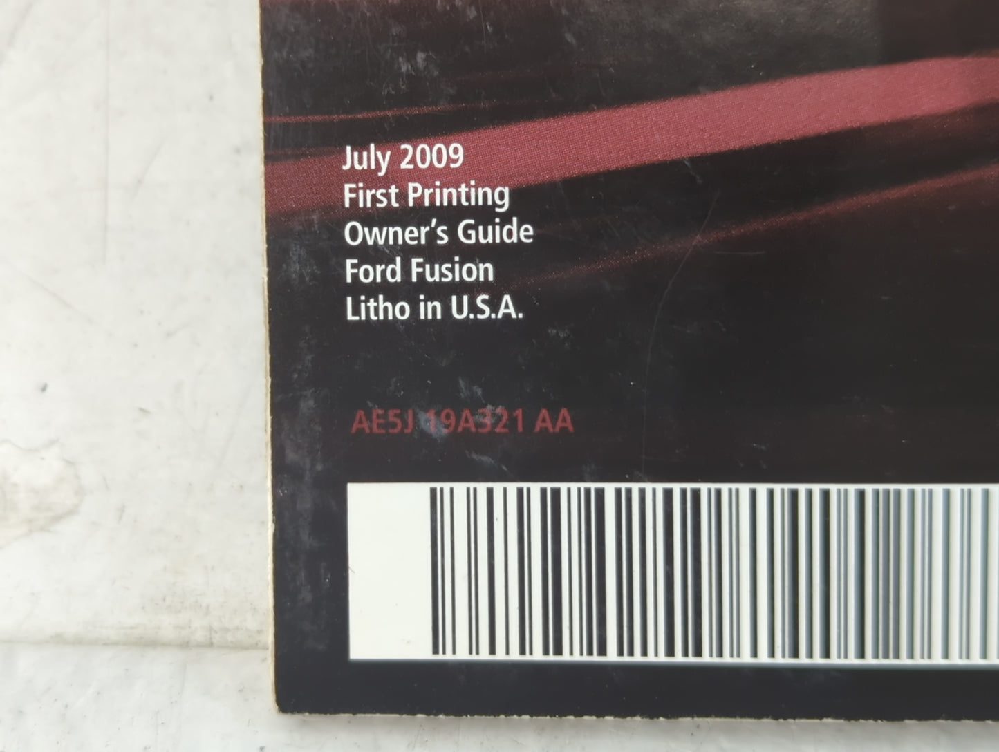 2010 Ford Fusion Owners Manual Book Guide P/N:AE5J 19A321 AA OEM Used Auto Parts - Oemusedautoparts1.com