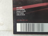 2010 Ford Fusion Owners Manual Book Guide P/N:AE5J 19A321 AA OEM Used Auto Parts - Oemusedautoparts1.com