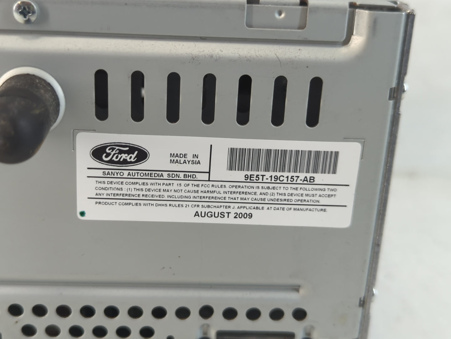 2010 Ford Fusion Radio AM FM Cd Player Receiver Replacement P/N:9E5T-19C157-AB Fits OEM Used Auto Parts - Oemusedautoparts1.