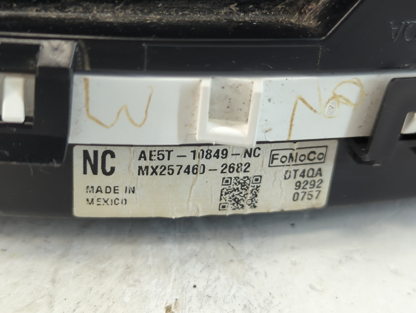 2010 Ford Fusion Instrument Cluster Speedometer Gauges P/N:AE5T-10849-NC Fits OEM Used Auto Parts - Oemusedautoparts1.com