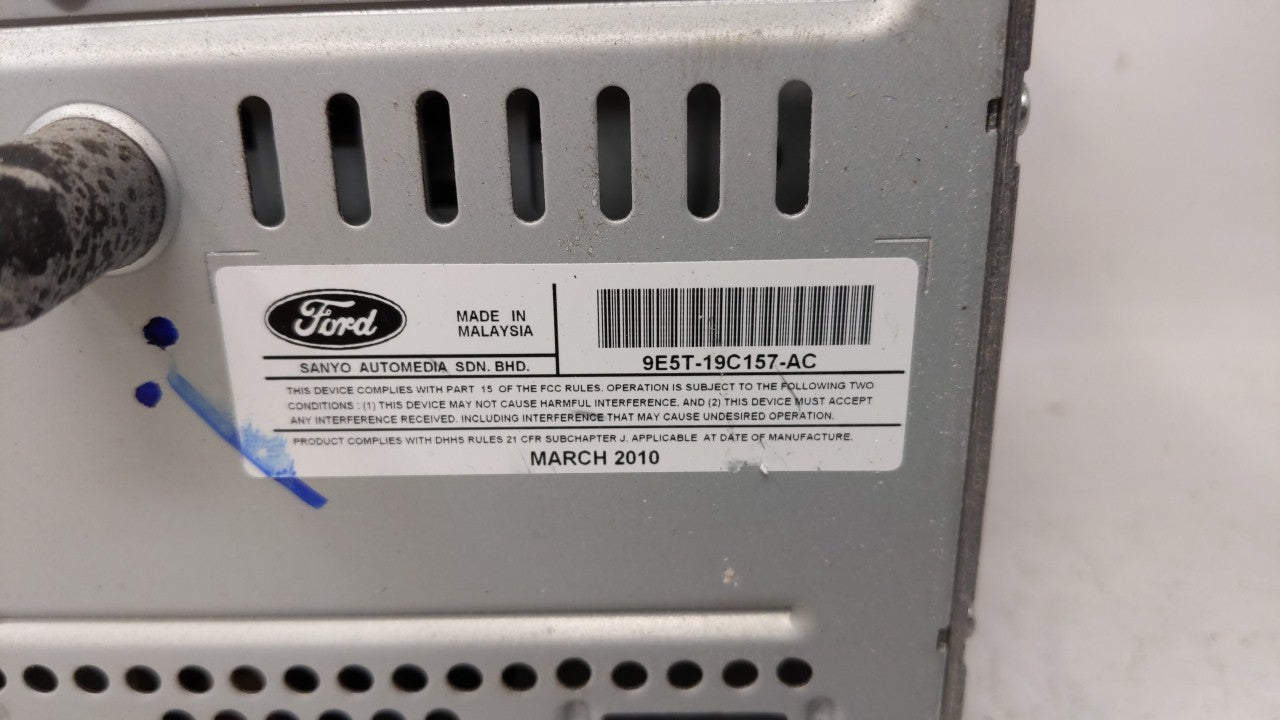 2010 Ford Fusion Radio AM FM Cd Player Receiver Replacement P/N:9E5T-19C159-AD 9E5T-19C157-AC Fits OEM Used Auto Parts - Oem