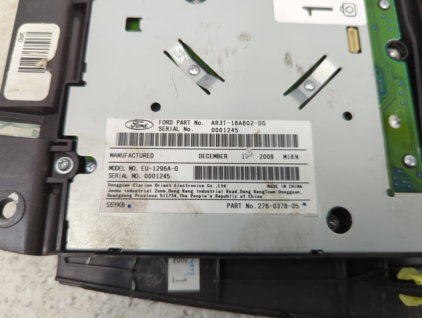 2010-2010 Ford Mustang Radio Control Panel 1492722 - Oemusedautoparts1.com