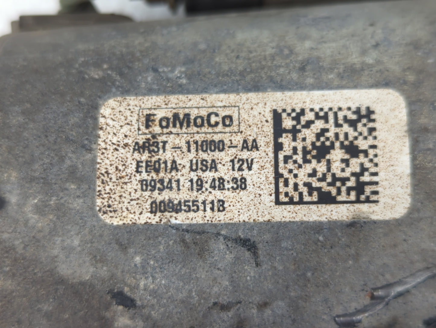 2010 Ford Mustang Car Starter Motor Solenoid OEM P/N:AR3T-11000-AA Fits OEM Used Auto Parts - Oemusedautoparts1.com