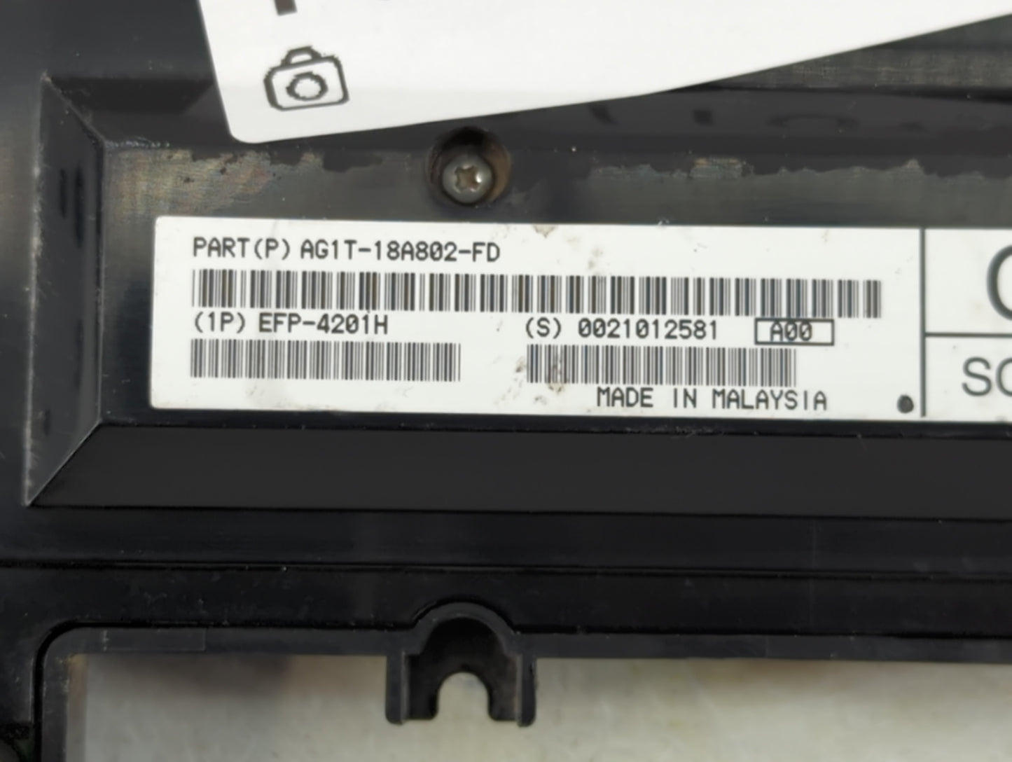 2010-2011 Ford Taurus Radio AM FM Cd Player Receiver Replacement P/N:AG1T-18A802-FD Fits Fits 2010 2011 OEM Used Auto Parts 
