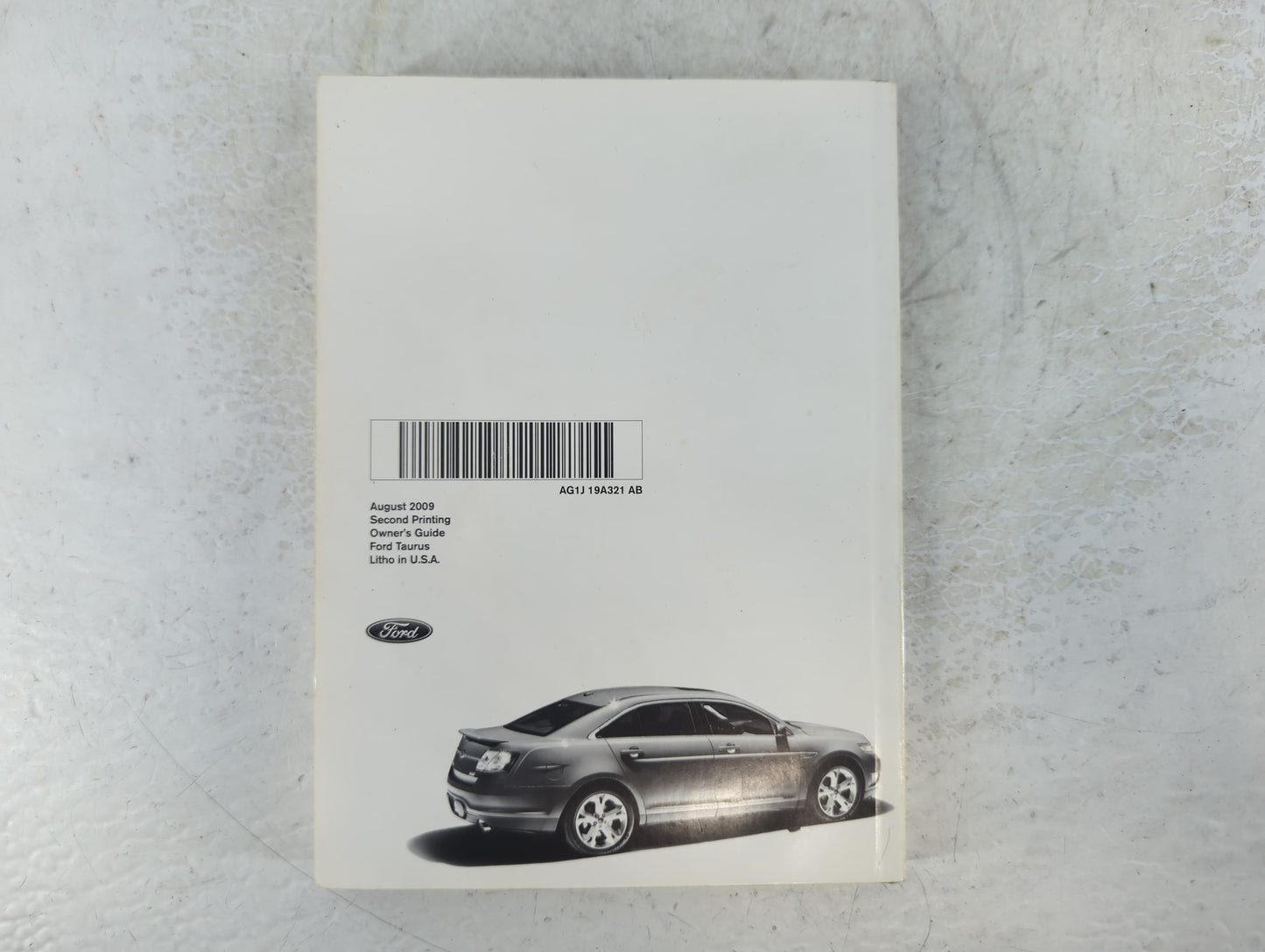 2010 Ford Taurus Owners Manual Book Guide P/N:AG1J 19A321 AB OEM Used Auto Parts - Oemusedautoparts1.com