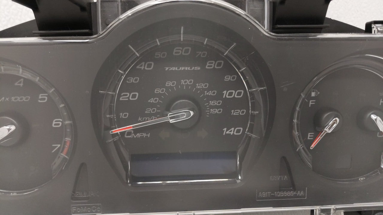 2010 Ford Taurus Instrument Cluster Speedometer Gauges P/N:AG1T-10849-NA AG1T-10849-NC, AG1T-10849-LB Fits OEM Used Auto Par