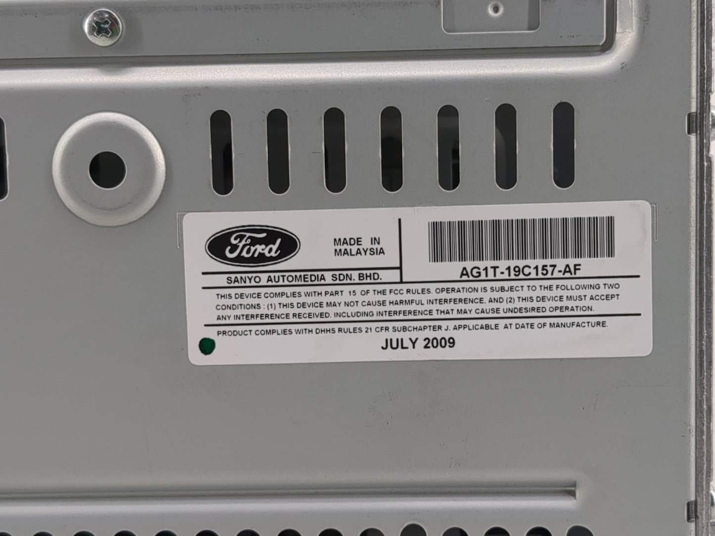 2010 Ford Taurus Radio AM FM Cd Player Receiver Replacement P/N:AG1T-19C157-AF Fits OEM Used Auto Parts - Oemusedautoparts1.