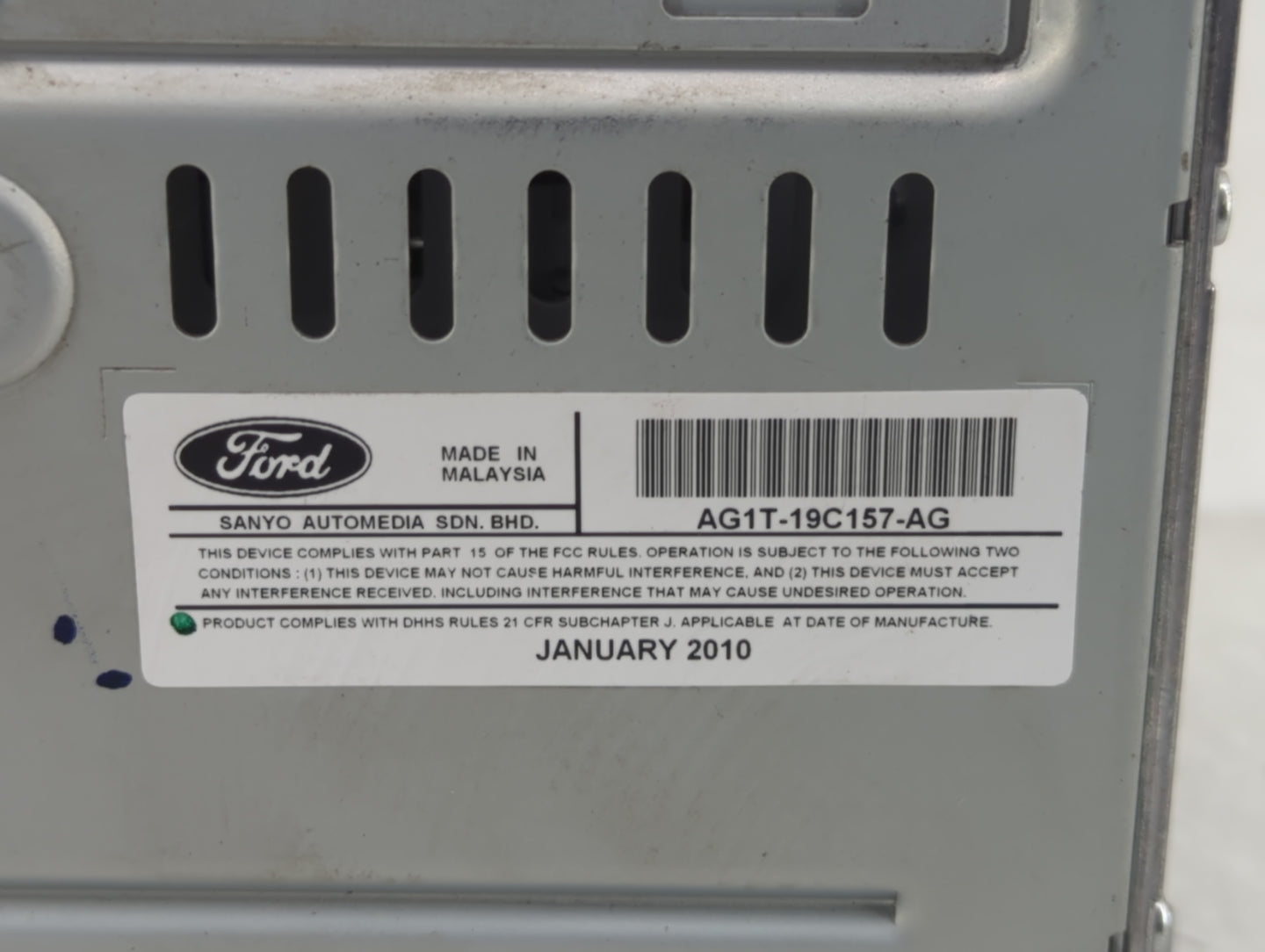 2010 Ford Taurus Radio AM FM Cd Player Receiver Replacement P/N:AG1T-19C157-AG Fits OEM Used Auto Parts - Oemusedautoparts1.