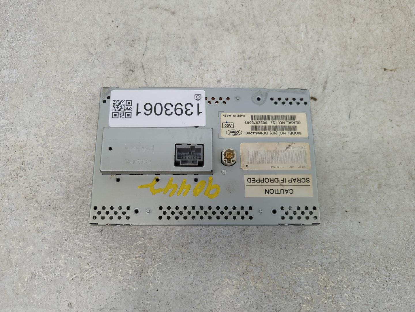 2010 Ford Taurus Radio AM FM Cd Player Receiver Replacement P/N:AG1T10F839AA Fits OEM Used Auto Parts - Oemusedautoparts1.co