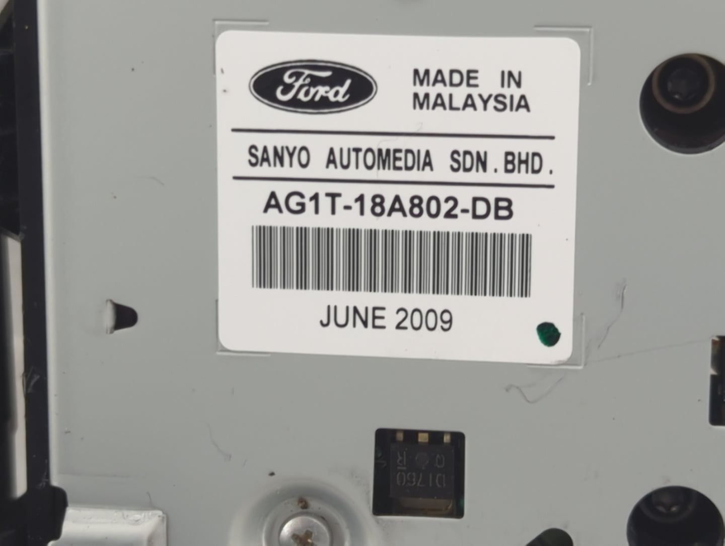 2010 Ford Taurus Climate Control Module Temperature AC/Heater Replacement P/N:AG1T-18A802-DB Fits OEM Used Auto Parts - Oemu
