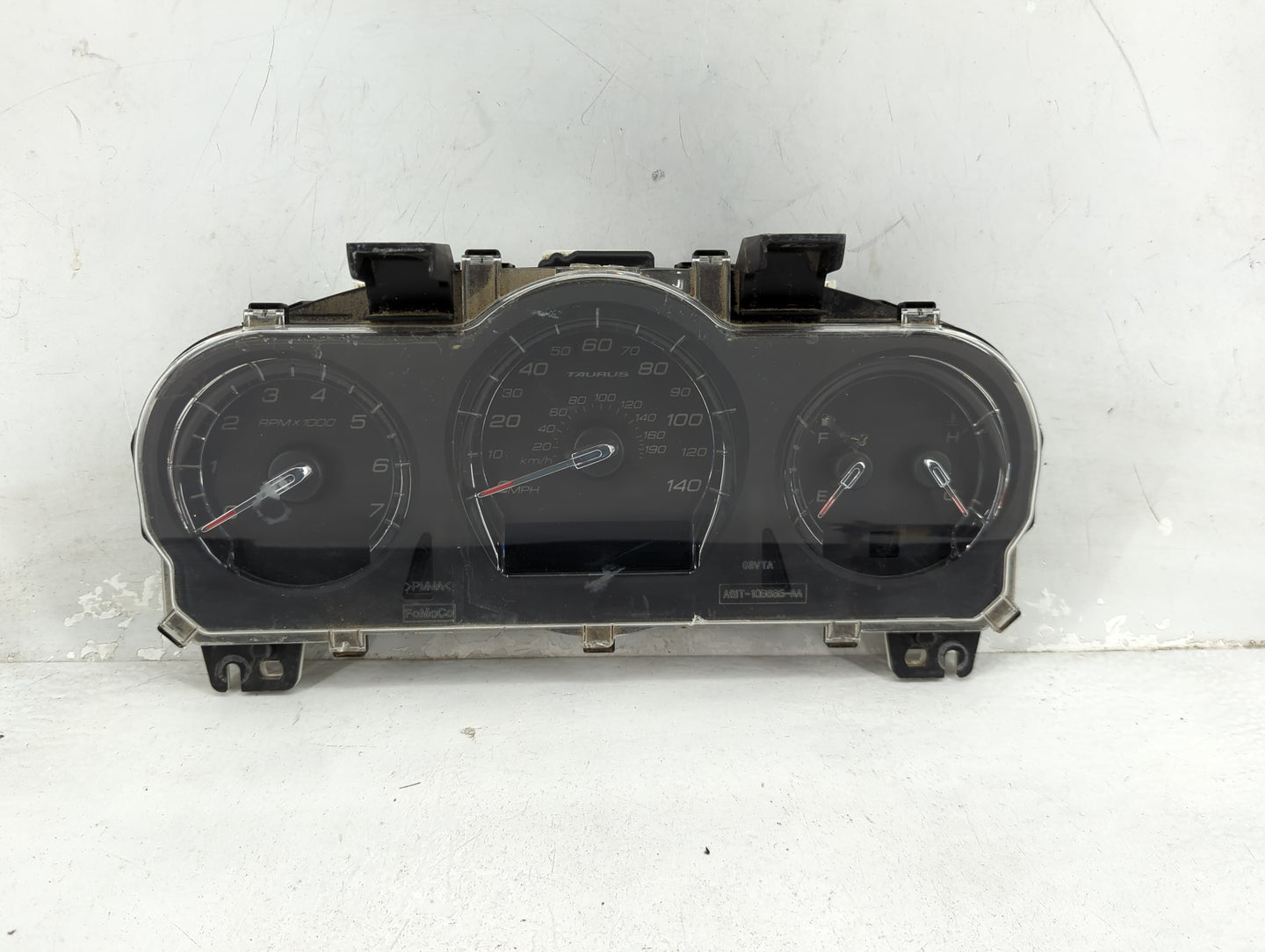 2010 Ford Taurus Instrument Cluster Speedometer Gauges P/N:AG1T-10849-GG MX157550-0946, AG1T-10849-AA Miles: Fits OEM Used A