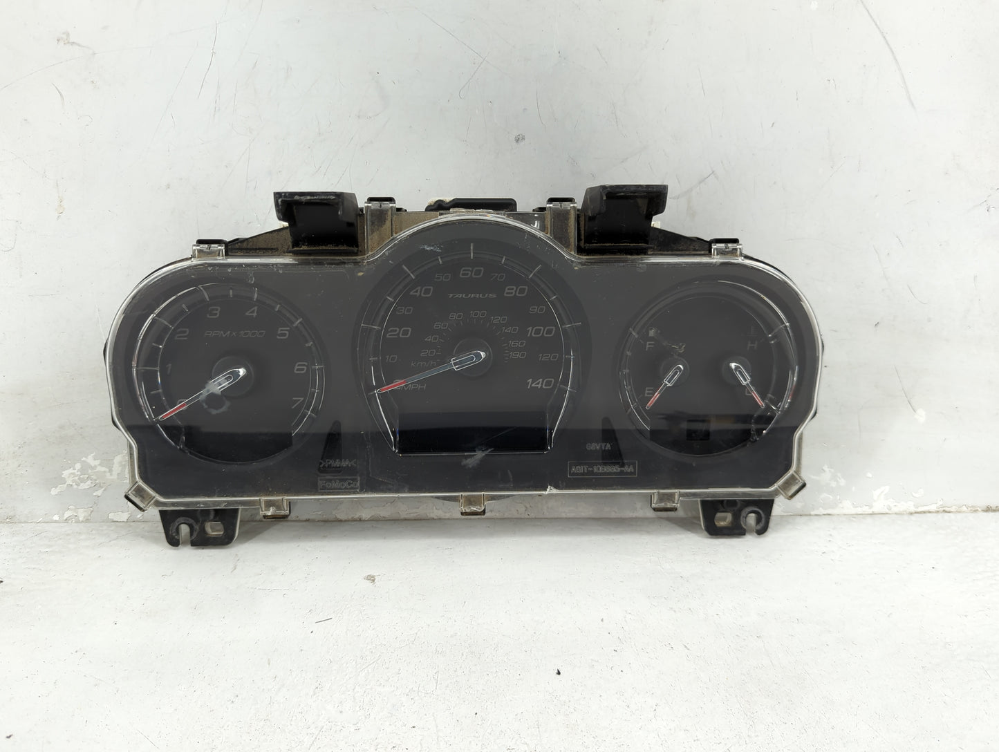 2010 Ford Taurus Instrument Cluster Speedometer Gauges P/N:AG1T-10849-GG MX157550-0946, AG1T-10849-AA Miles: Fits OEM Used A