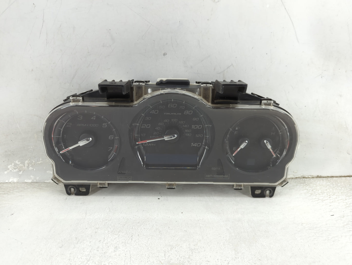 2010 Ford Taurus Instrument Cluster Speedometer Gauges P/N:AG1T-10849-NB MX157550-3732, AG1T-10B885-AA Miles: Fits OEM Used 