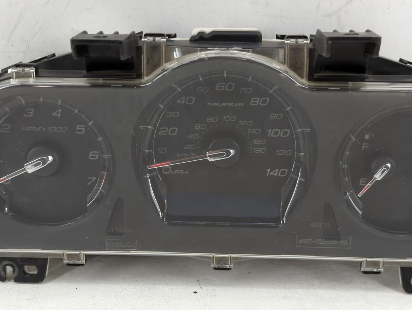 2010 Ford Taurus Instrument Cluster Speedometer Gauges P/N:AG1T-10849-NB MX157550-3732, AG1T-10B885-AA Miles: Fits OEM Used 