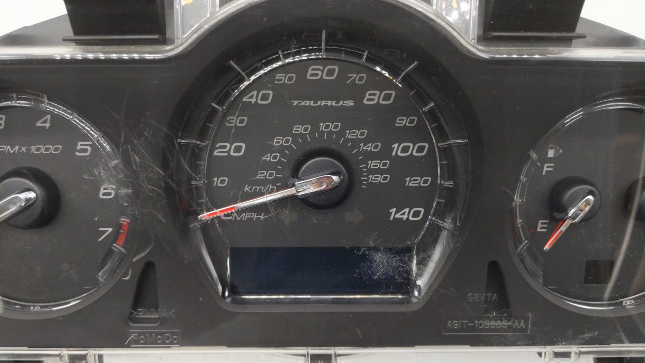 2010 Ford Taurus Instrument Cluster Speedometer Gauges P/N:AG1T-10849-NA AG1T-10849-NC, AG1T-10849-LB Fits OEM Used Auto Par