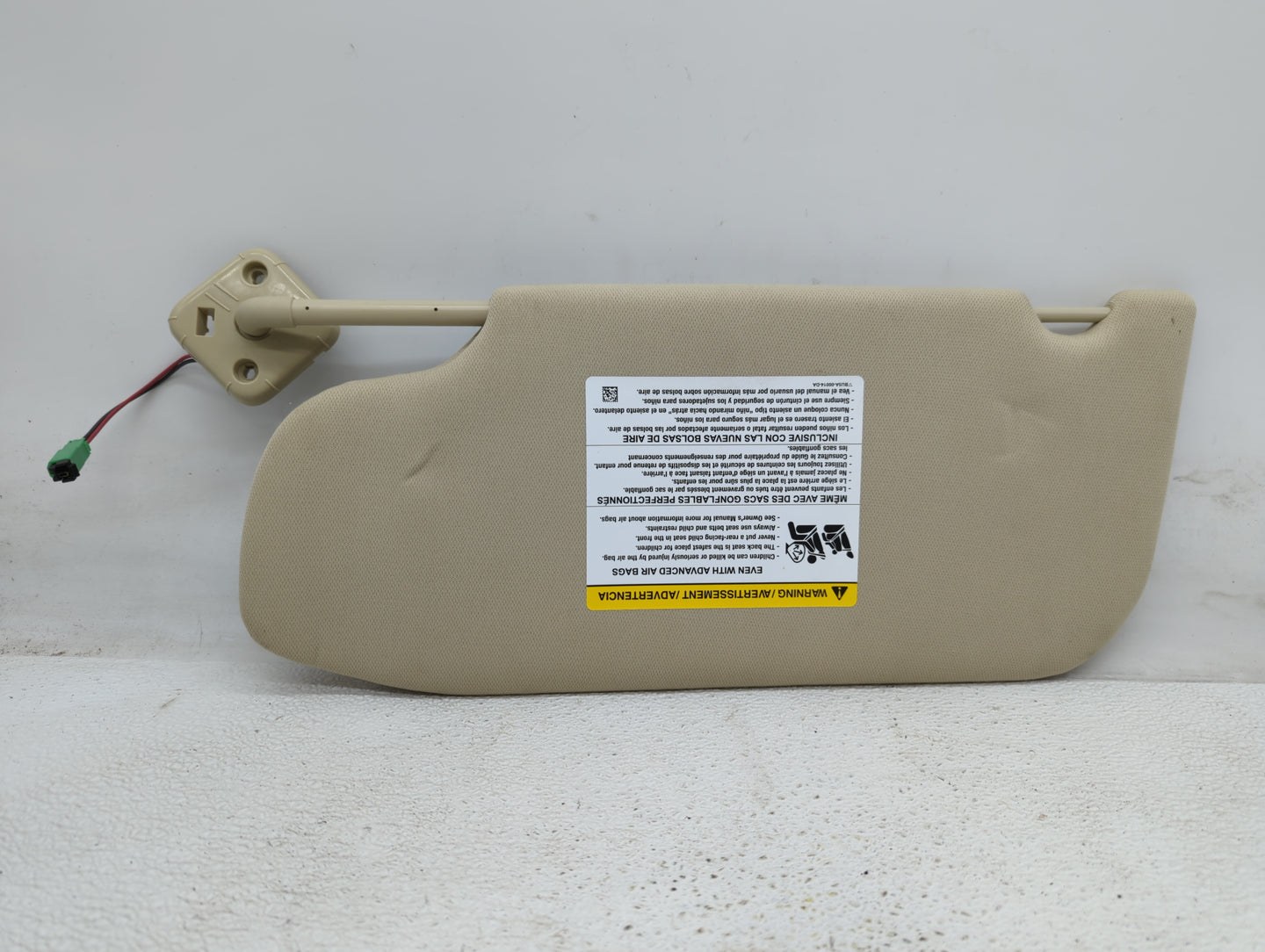 2012 Ford Taurus Sun Visor Shade Replacement Passenger Right Mirror Fits Fits 2010 2011 OEM Used Auto Parts - Oemusedautopar