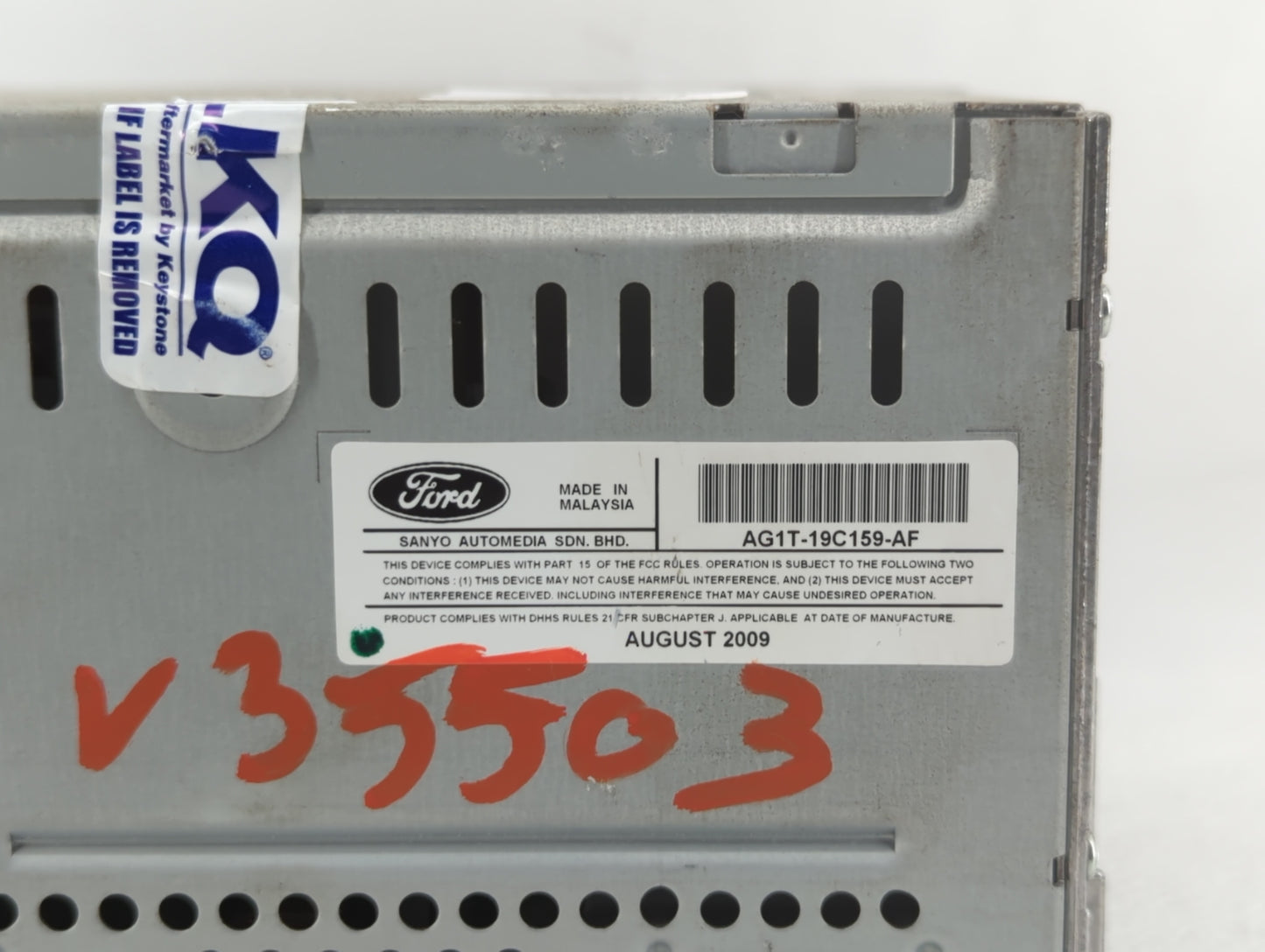 2010-2010 Ford Taurus Am Fm Cd Player Radio Receiver - Oemusedautoparts1.com