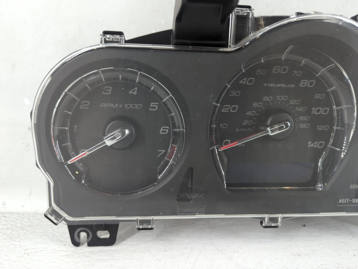 2010 Ford Taurus Instrument Cluster Speedometer Gauges P/N:AG1T-10849-NB AG1T-10B885-AA Miles:158K Fits OEM Used Auto Parts 