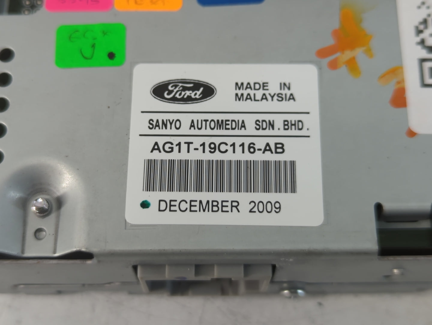 2010-2012 Ford Taurus Radio AM FM Cd Player Receiver Replacement P/N:AG1T-19C116-AB Fits Fits 2010 2011 2012 OEM Used Auto P