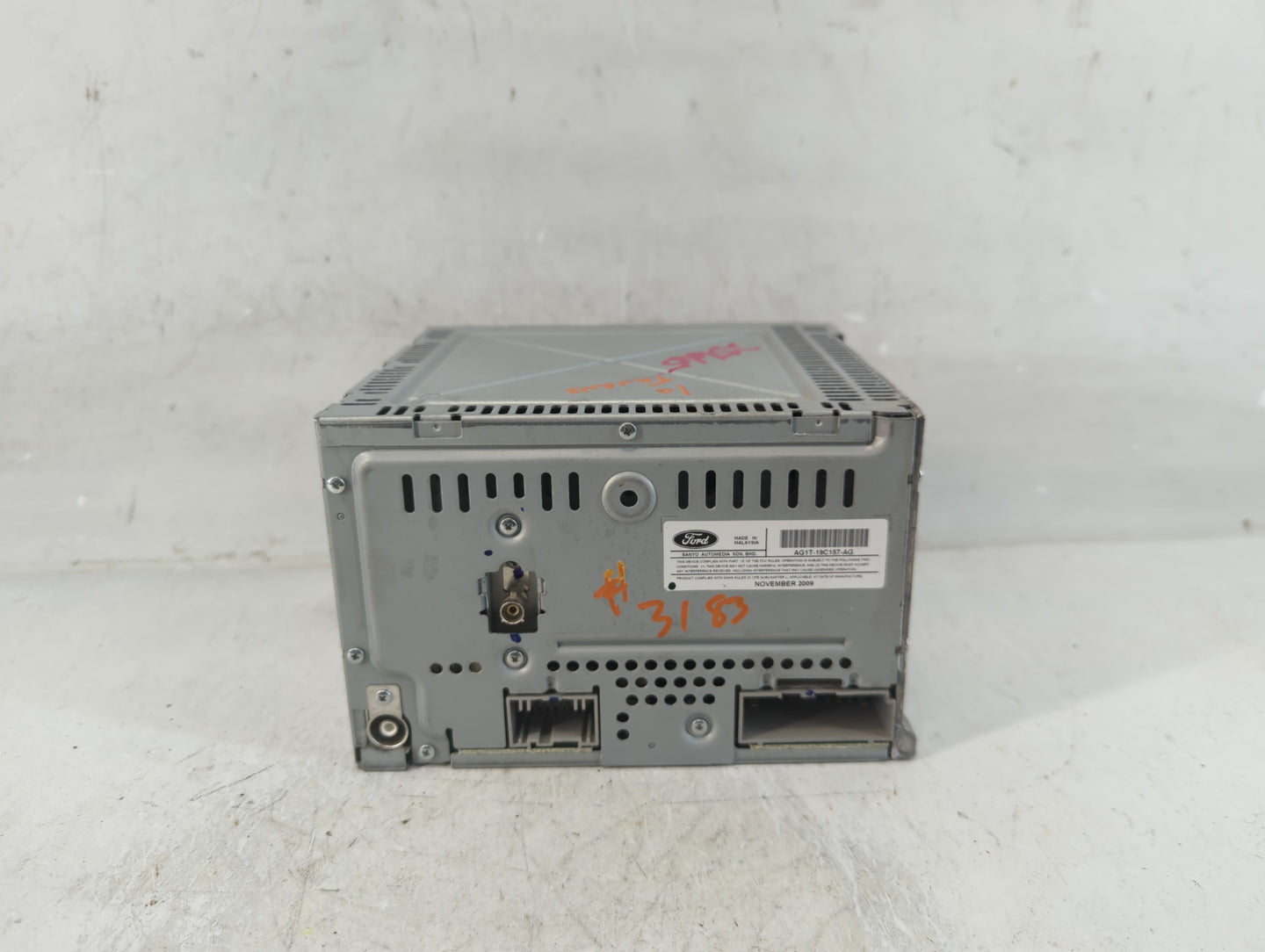 2010 Ford Taurus Radio AM FM Cd Player Receiver Replacement P/N:AG1T-19C157-AG Fits OEM Used Auto Parts - Oemusedautoparts1.