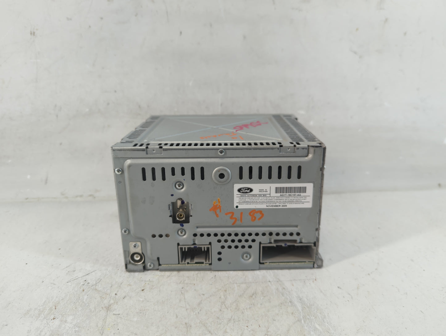 2010 Ford Taurus Radio AM FM Cd Player Receiver Replacement P/N:AG1T-19C157-AG Fits OEM Used Auto Parts - Oemusedautoparts1.