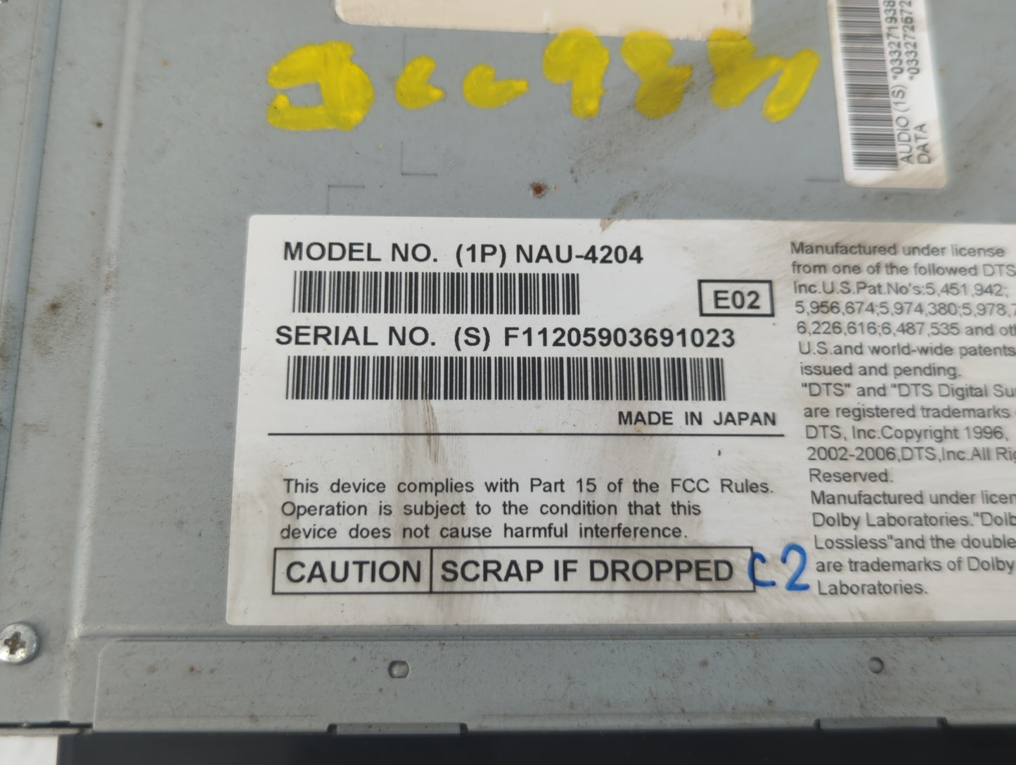 2010 Ford Taurus Radio AM FM Cd Player Receiver Replacement P/N:1PNAU-4204 Fits OEM Used Auto Parts - Oemusedautoparts1.com