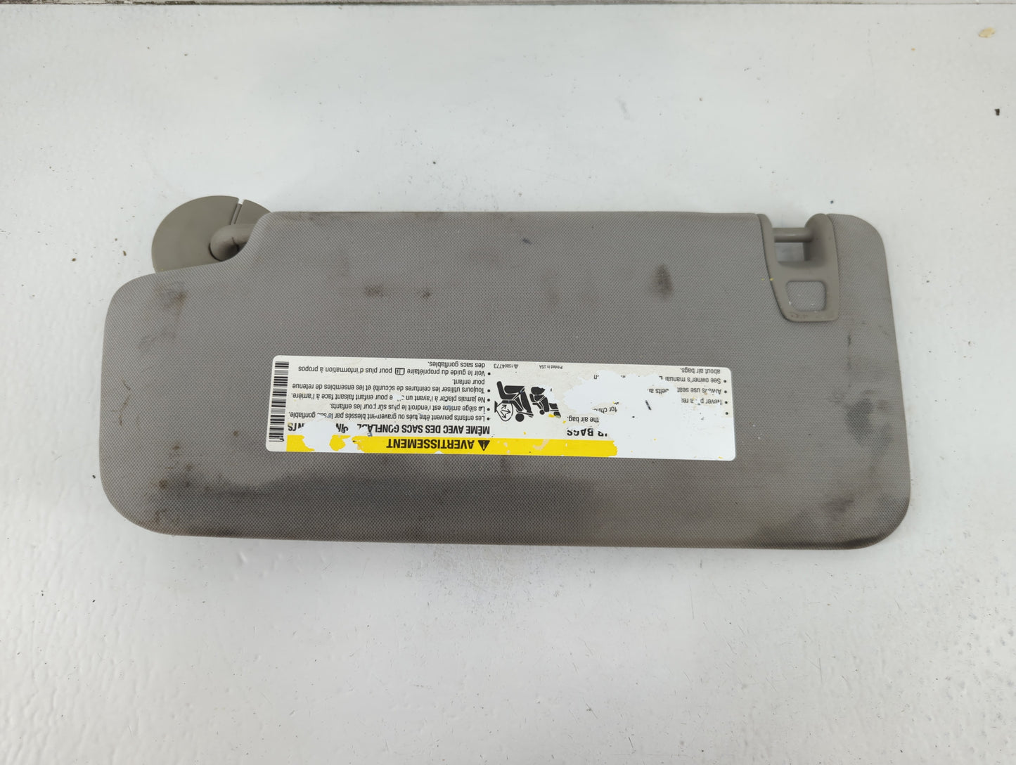 2007-2017 Gmc Acadia Sun Visor Shade Replacement Passenger Right Mirror Fits OEM Used Auto Parts - Oemusedautoparts1.com