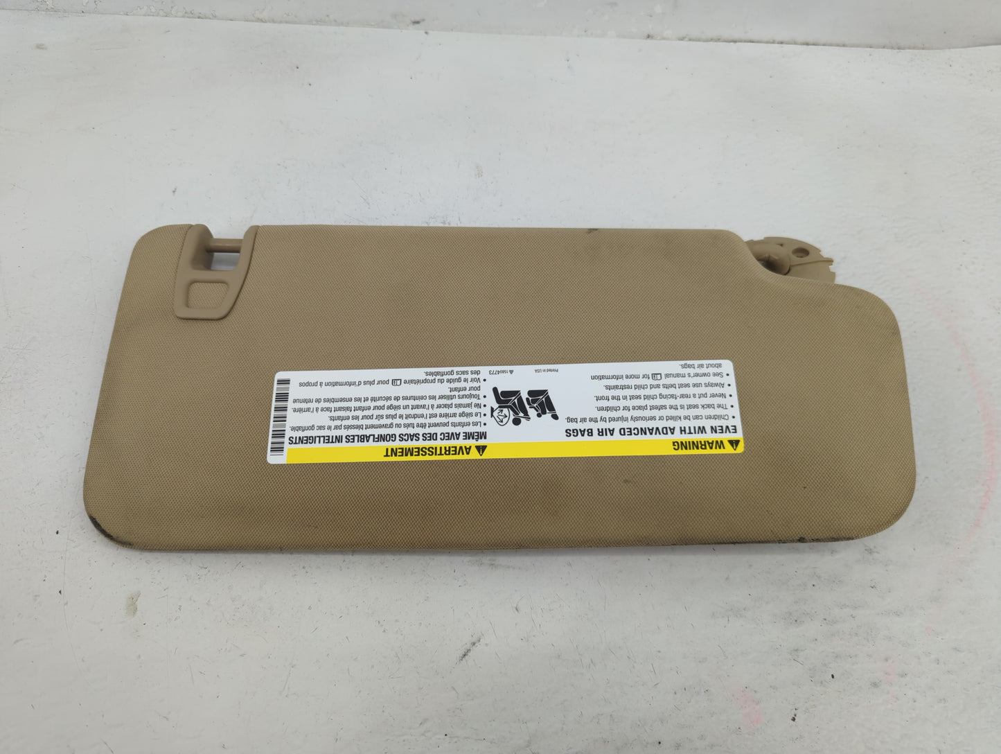 2007-2017 Gmc Acadia Sun Visor Shade Replacement Driver Left Mirror Fits OEM Used Auto Parts - Oemusedautoparts1.com