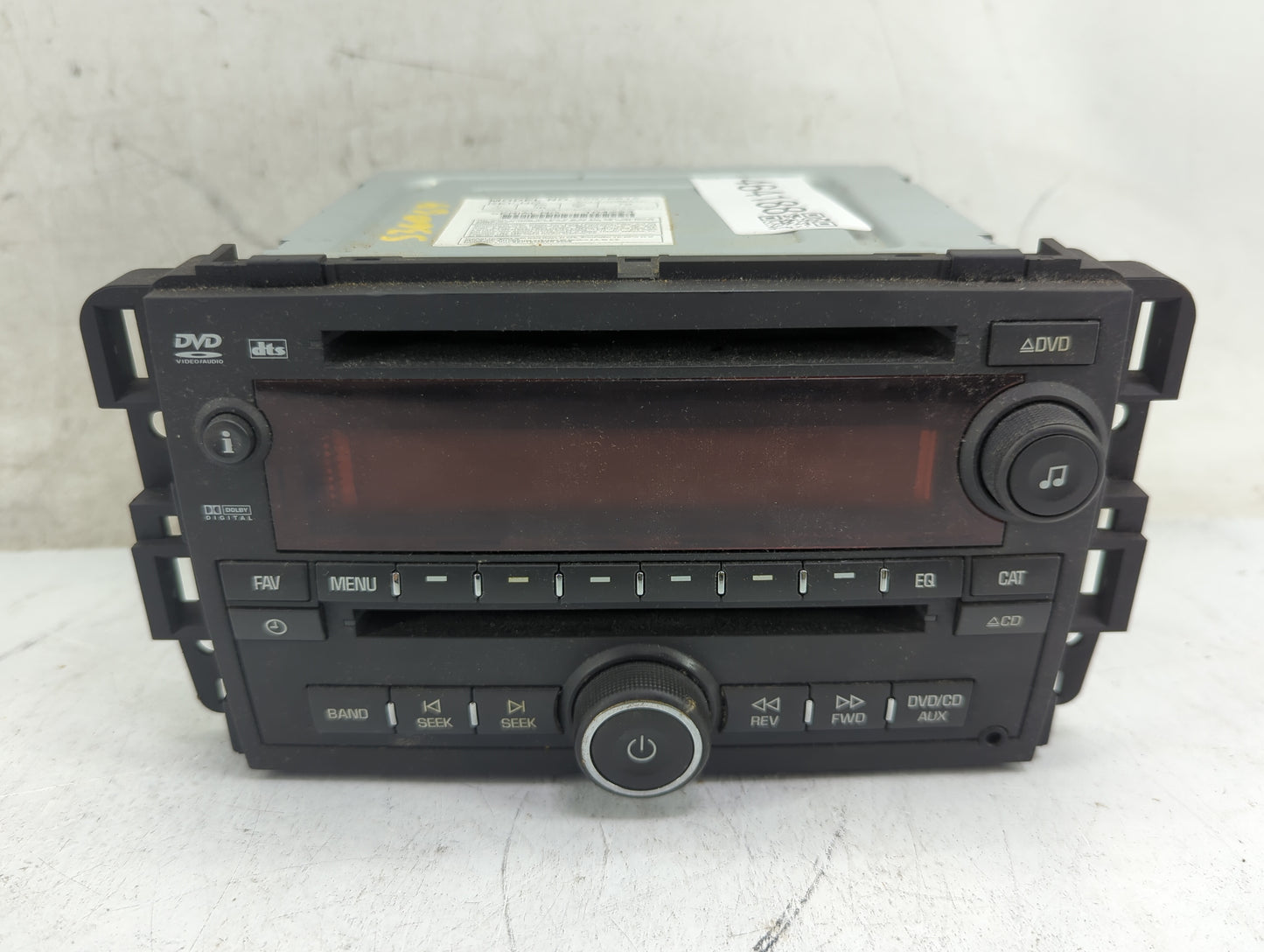 2010-2012 Gmc Acadia Radio AM FM Cd Player Receiver Replacement P/N:25976615 CQ-ZG0963XC Fits Fits 2010 2011 2012 OEM Used A