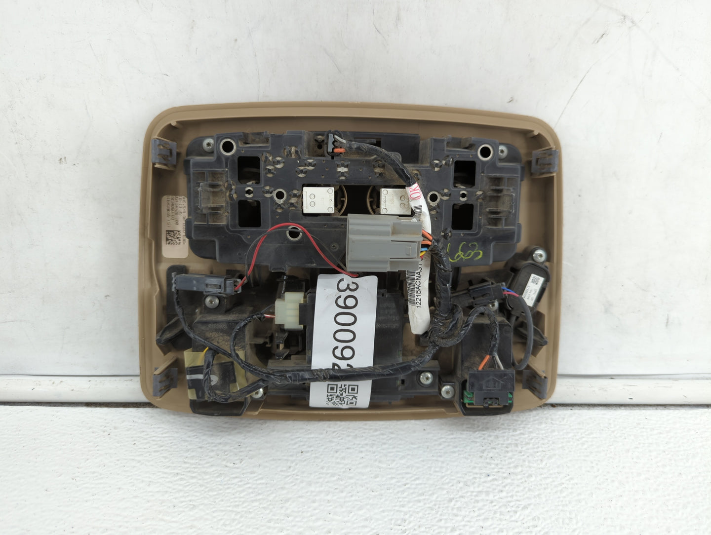 2007-2014 Gmc Acadia Overhead Roof Console Interior Dome Light Beige - Oemusedautoparts1.com