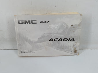 compare product 2010 Gmc Acadia Owners Manual Book Guide P/N:25851640 B OEM Used Auto Parts