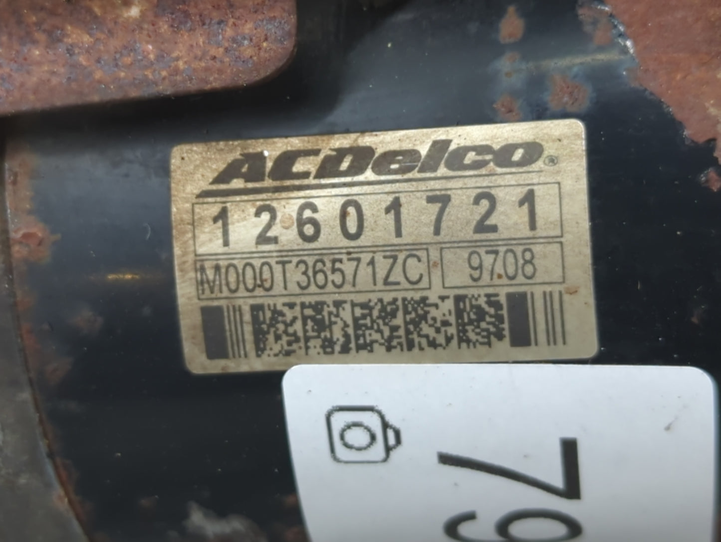 2007-2017 Gmc Acadia Car Starter Motor Solenoid OEM P/N:12601721 Fits OEM Used Auto Parts - Oemusedautoparts1.com