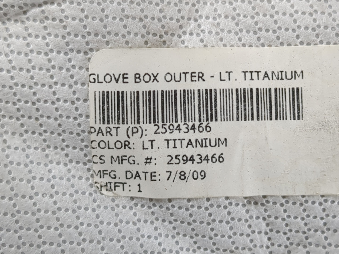 2010 Gmc Acadia Passenger Glove Box Door Storage Compartment - Oemusedautoparts1.com